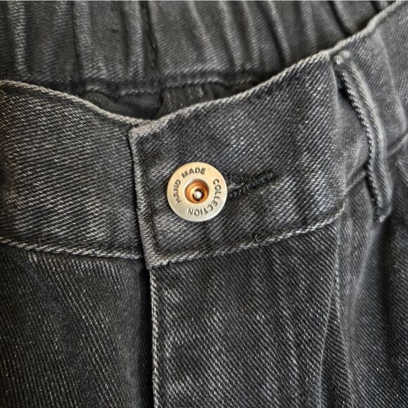 NEW Real Takai black baggy wide leg rodeo denim Japan unisex jeans‎ XL - Picture 5 of 11